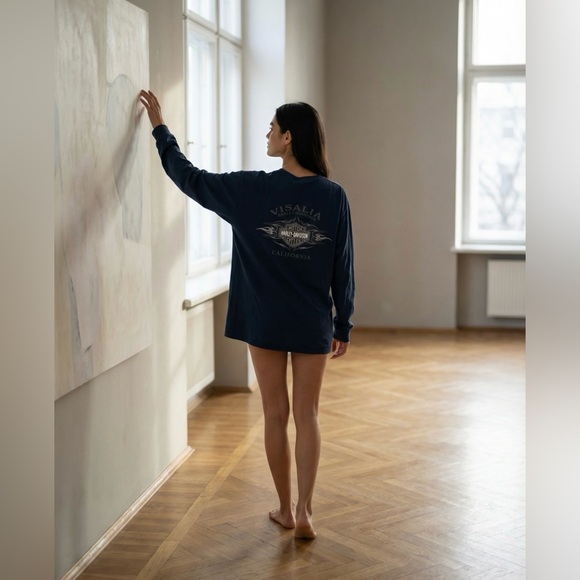 Y2K Harley-Davidson Black Long Sleeve Tee Shirt
Visalia California Large - Picture 2 of 8